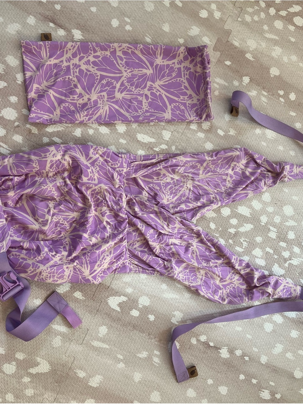 Wildbird Aerial Newborn Buckle Wrap- Mariposa - Picture 5 of 6